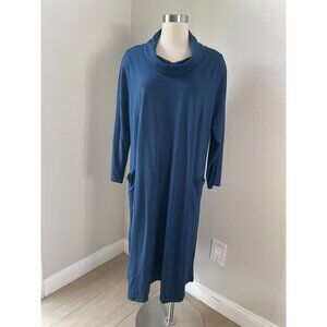 J ill Wearever Collection Womens XL Tall Cowl Neck Dress Pockets Long Sleeve